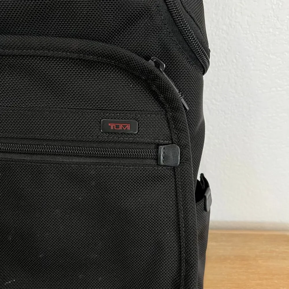 TUMI Alpha Slim Solutions Brief Pack 26172DH Black Nylon Backpack